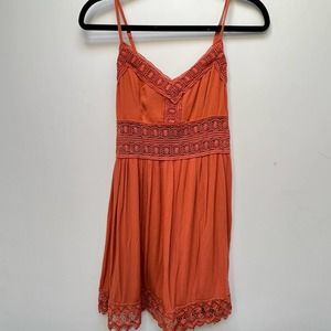 Abercrombie & Fitch Lace V-Neck Sundress Knee Length Size S